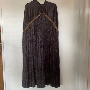 Velvet witchy cape